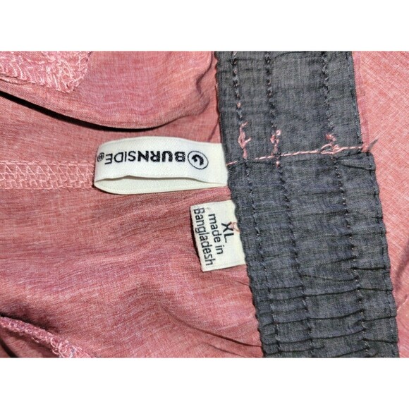 Burnside Men XL Maroon Pull-On Elastic Drawstring Shorts Zip Pockets Board Short - Picture 5 of 5